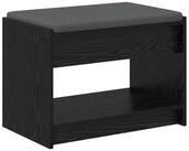 vidaXL Sitzbank Flurbank Schwarz Eichen-Optik 63 x 38 x 45 cm (1-St)