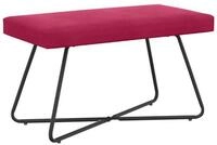 vidaXL Sitzbank Bank Weinrot 80 x 40 x 45 cm Samt (1-St)