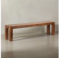 KADIMA DESIGN Sitzbank Massivholz-Sitzm&ouml;bel im Landhaus-Stil Naturbelassenes...
