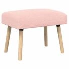 vidaXL Sitzbank Bank Uni Rosa 60 x 40 x 45 cm Boucl&eacute; (1-St) rosa