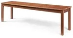 en.casa Essbank, &raquo;Trerunulu&laquo; 160 x 35 x 45 cm Kiefernholz Walnussoptik braun 160 cm