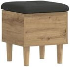 vidaXL Sitzbank Aufbewahrungsbank mit Kissen Artisan-Eiche 42 x 42 x 46 cm...