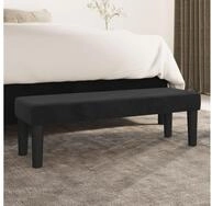 vidaXL Sitzbank, Sitzbank Schwarz 100x30x30 cm Samt