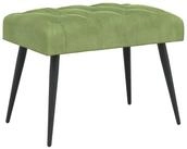 vidaXL Sitzbank Bank mit Knopfheftung Hellgr&uuml;n 60 x 40 x 45 cm Samt (1-St)...
