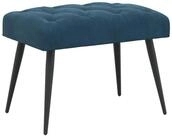 vidaXL Sitzbank Bank mit Knopfheftung Blau 60 x 40 x 45 cm Samt (1-St)