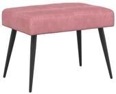 vidaXL Sitzbank Bank mit Knopfheftung Rosa 60 x 40 x 45 cm Samt (1-St)