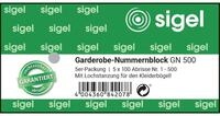 Sigel Notizblock Garderoben Nummernblock 500 Blatt fortlaufend nummeriert