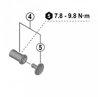 Shimano Schaltwerk SHIMANO Plattenachse+Abdeckung f&uuml;r RD-M9250 Ersatzteil -...