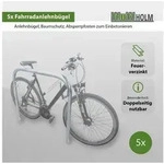 TRUTZHOLM Fahrradst&auml;nder 5x Fahrradanlehnb&uuml;gel 115 x 99 cm Stahl...