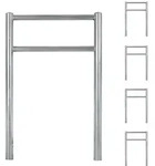 TRUTZHOLM Fahrradst&auml;nder 5x Fahrradanlehnb&uuml;gel mit Knieholm 115x75cm Stahl