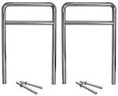 TRUTZHOLM Fahrradst&auml;nder 2 x Fahrradanlehnb&uuml;gel 118 x 78 cm Edelstahl &Oslash; 60 mm