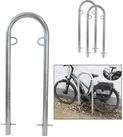 TRUTZHOLM Fahrradst&auml;nder Fahrradanlehnb&uuml;gel 111,5x40cm Stahl &Oslash; 49mm