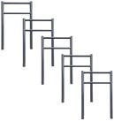 TRUTZHOLM Fahrradst&auml;nder 5x Fahrradanlehnb&uuml;gel mit Knieholm 115x75 cm Stahl...