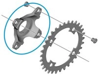 Shimano Fahrradketten SHIMANO 4-Arm Adapter f&uuml;r SHIMANO E-BIKE Systems...