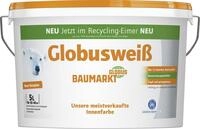 Globus Baumarkt Wandfarbe Globuswei&szlig; Wandfarbe wei&szlig; matt 5L