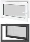vidaXL Fenster Kellerfenster Innenseite Farbe Wei&szlig; RISOR 100 x 60 cm, (1 St)