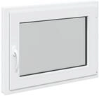 vidaXL Fenster Kellerfenster Innenseite Farbe Wei&szlig; RISOR 80 x 50 cm, (1 St)