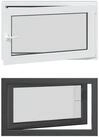 vidaXL Fenster Kellerfenster Innenseite Farbe Wei&szlig; RISOR 100 x 70 cm, (1 St)