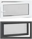 vidaXL Fenster Kellerfenster Innenseite Farbe Wei&szlig; RISOR 110 x 70 cm, (1 St)