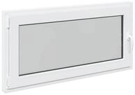 vidaXL Fenster Kellerfenster Innenseite Farbe Wei&szlig; RISOR 120 x 60 cm, (1 St)