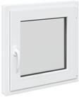 vidaXL Fenster Kellerfenster Innenseite Farbe Wei&szlig; RISOR 60 x 60 cm, (1 St)