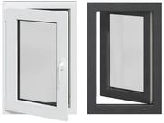 vidaXL Fenster Kellerfenster Innenseite Farbe Wei&szlig; RISOR 60 x 80 cm, (1 St)