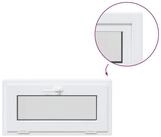 vidaXL Fenster Kellerfenster Innenseite Farbe Wei&szlig; RISOR 85 x 45 cm, (1 St)