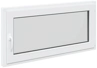 vidaXL Fenster Kellerfenster Innenseite Farbe Wei&szlig; RISOR 120 x 60 cm, (1 St)