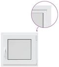 vidaXL Fenster Kellerfenster Innenseite Farbe Wei&szlig; RISOR 60 x 50 cm, (1 St)