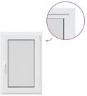 vidaXL Fenster Kellerfenster Innenseite Farbe Wei&szlig; RISOR 50 x 100 cm, (1 St)