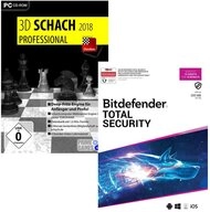 Bitdefender Total Security 10 Ger&auml;te / 18 Monate + 3D Schach Pro 2018