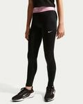 Nike Leggings G NP LEGGING mit Logodruck und Logoschriftz&uuml;gen, besonders elastische