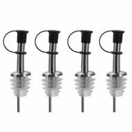 WESTMARK Flaschenausgie&szlig;er 4 St&uuml;ck &raquo;Inox Standard&laquo;, Silikonkorken,