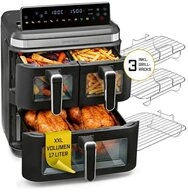 GOURMETmaxx Hei&szlig;luftfritteuse GOURMETmaxx Hei&szlig;luft-Fritteuse 3000W schwarz/...