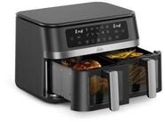 SOLIS OF SWITZERLAND Hei&szlig;luftfritteuse 2 Kammern, Air Fryer Duo, 11 Liter...