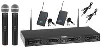 McGrey Mikrofon UHF-2V2I Quad Drahtlossysteme (4-Kanal UHF-Funkmikrofon-Set,...