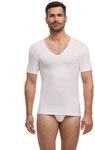 FALKE T-Shirt Daily Climate Control tiefer V-Ausschnitt, kurzarm, Cotton-Mix