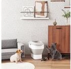 PawHut Futterbeh&auml;lter mit Messbecher, Sch&uuml;ssel, mit Rollen, Kunststoff, TPE,