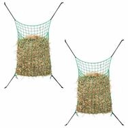 vidaXL Futterspender Heunetze 2 Stk. Rechteckig Gr&uuml;n 200x120 cm PP