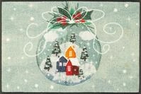 wash+dry by Kleen-Tex Fu&szlig;matte Snow Globe, rechteckig, H&ouml;he: 7 mm bunt