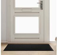 vidaXL Fu&szlig;matte 120 x 80 x 1,2 cm Fu&szlig;matte Schwarz 80x120 cm Teddystoff...