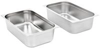 vidaXL Thermobeh&auml;lter Gastronormbeh&auml;lter 2 Stk. GN 1/1 150 mm Edelstahl,...