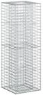 vidaXL Gartenzaun Gabionen-Hochbeet 50 x 50 x 150 cm Verzinkter Stahl Silber,...