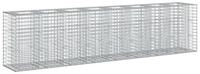 vidaXL Gartenzaun Gabionen-Hochbeet 2 stk. 330 x 50 x 80 cm Verzinkter Stahl,...