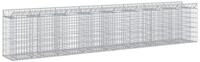 vidaXL Gartenzaun Gabionen-Hochbeet 3 stk. 400 x 50 x 80 cm Verzinkter Stahl,...