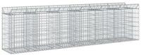 vidaXL Gartenzaun Gabionen-Hochbeet 2 stk. 300 x 50 x 80 cm Verzinkter Stahl,...