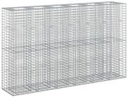 vidaXL Gartenzaun Gabionen-Hochbeet 3 stk. 250 x 50 x 150 cm Verzinkter Stahl,...
