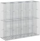 vidaXL Gartenzaun Gabionen-Hochbeet 2 stk. 170 x 50 x 150 cm Verzinkter Stahl,...
