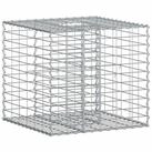 vidaXL Gartenzaun Gabionen-Hochbeet 60 x 60 x 55 cm Verzinkter Stahl Silber,...
