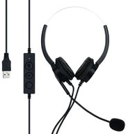 Cadorabo PC-Headset (USB Headset Kopfh&ouml;rer f&uuml;r Laptop Computer PC...